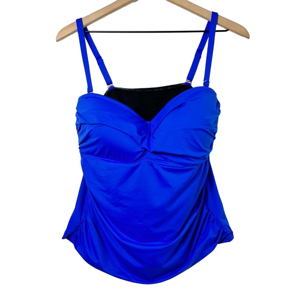 LA BLANCA BLUE TUMMY SWIMMING WOMEN TANK STYLE LB2IG86W BRAND NEW WITH TAGS